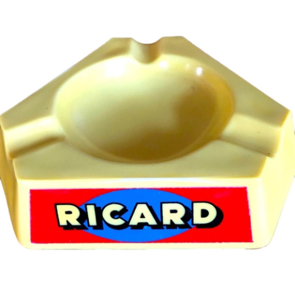 Vintage Mid Century Modern French Ricard Ashtray - Picture 1 of 5